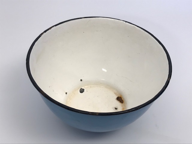 MAVİ BEYAZ EMAYE CEKOSLAVAKYA KASE 