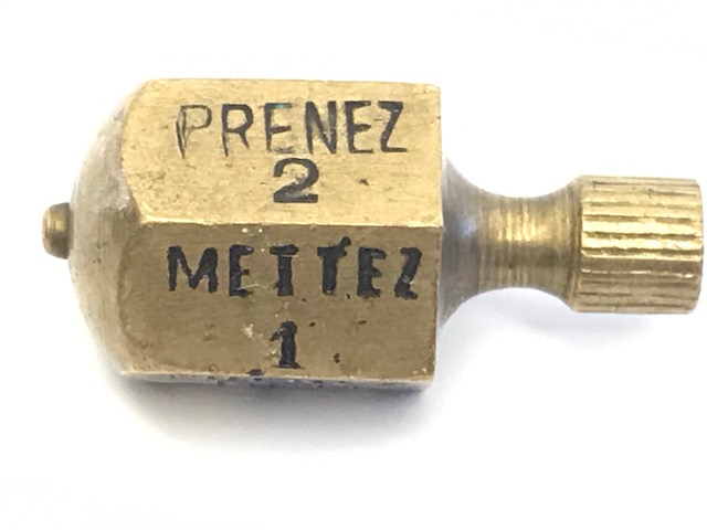 1800 YILLAR OSMANLI FRANSIZCA  BASKI CAKILI YAZILI NADİR PİRİNC FIRDÖNDÜ OYUNU 