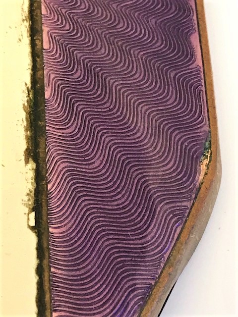 FRANSIZ OSMANLI PAZARI İÇİN YAPILMIŞ MOR BEYAZ MİNELİ PİRİNC MAKYAJ AYNASI 