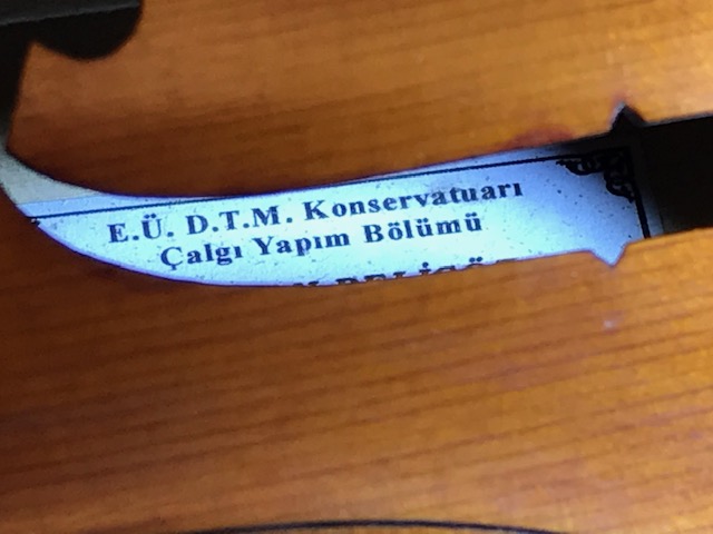 KEMAN  SON CORLULU E.Ü.D.T.M KONSERVETUAR CALGI ATÖLYESİ YAPIMI ATAKAN DELİGÖZ ATOLYESİ CENGİZ ÖZEN YAPIMI