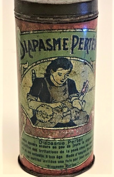 PERTEV COCUK PUDRA SI TENEKE KAPAKLI TELİKLİ KUTUSUNDA 