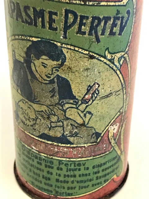 PERTEV COCUK PUDRA SI TENEKE KAPAKLI TELİKLİ KUTUSUNDA 