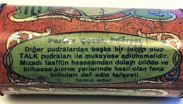 PERTEV COCUK PUDRA SI TENEKE KAPAKLI TELİKLİ KUTUSUNDA 