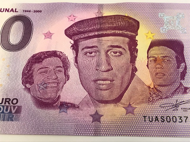 KEMAL SUNAL'IN ANISINA CIKARILMIŞ 0 EURO KAGIT PARA