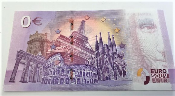 KEMAL SUNAL'IN ANISINA CIKARILMIŞ 0 EURO KAGIT PARA