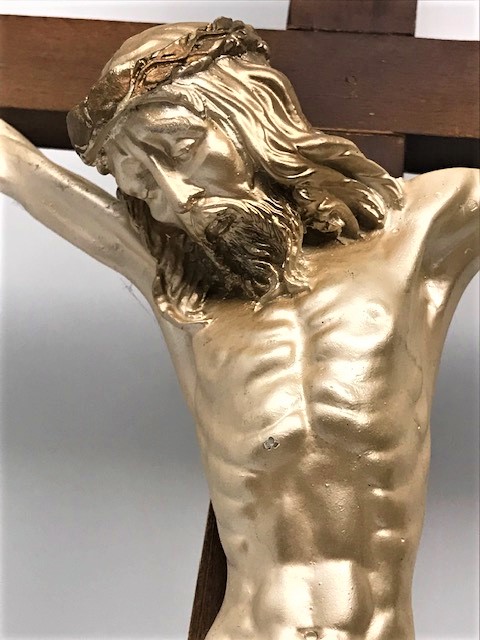 HZ İSA CARMAGA GERİLMİŞ ELLERİ VE AYAKLARINDAN CİVİLENMİŞ HALİ  BÜYÜK BOYDA