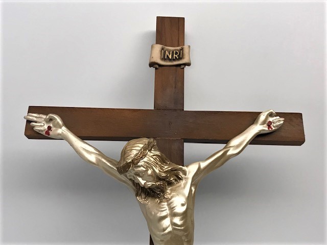 HZ İSA CARMAGA GERİLMİŞ ELLERİ VE AYAKLARINDAN CİVİLENMİŞ HALİ  BÜYÜK BOYDA