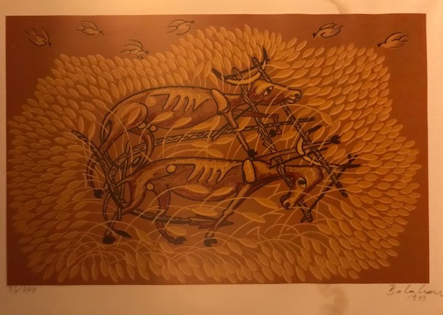 SANATCI İBRAHİM BALABAN İMZALI  ORJİNAL SERİGRAFİ BASKI