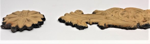 OSMANLI DUKKAN PANJUR KEPENK  ÜZERİ DÖKÜM FOTİFLİ SÜSLER