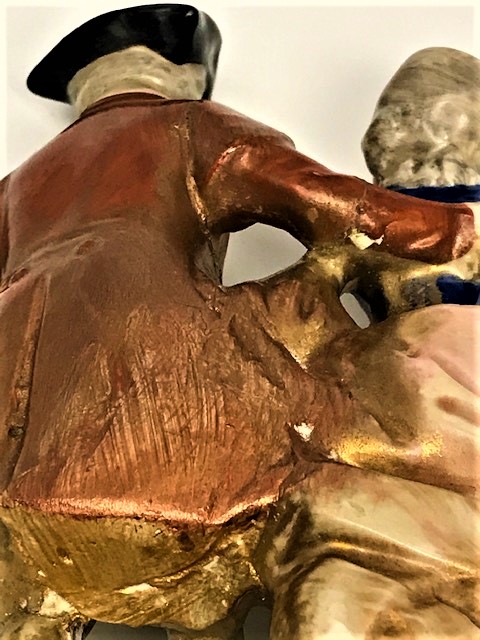 FARANSIZ PRENS VE PRENSEZS MAYZEN DAMGALI PORSELEN BİBLO 14 CM BOYUNDA 