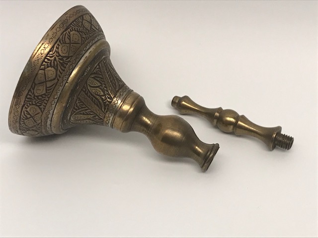 OSMANLI PİRİNC ÜZERİ KALEM İŞİ İKİ PARCADAN OLUŞAN GÜLABDAN