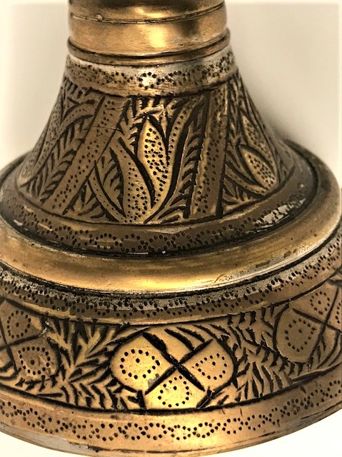 OSMANLI PİRİNC ÜZERİ KALEM İŞİ İKİ PARCADAN OLUŞAN GÜLABDAN