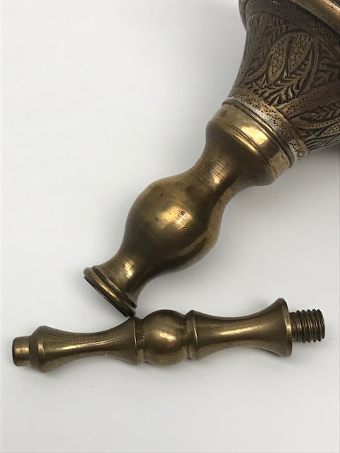 OSMANLI PİRİNC ÜZERİ KALEM İŞİ İKİ PARCADAN OLUŞAN GÜLABDAN