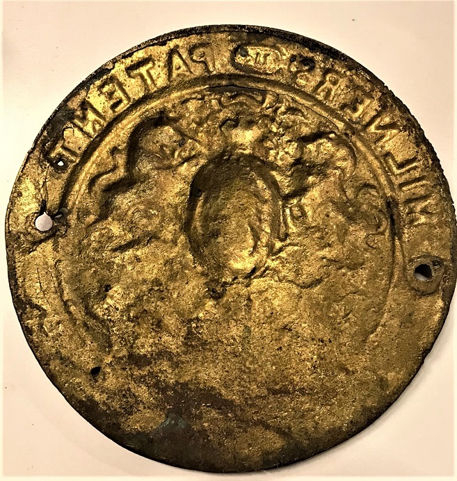 MİLNERS 212 PATENT FIRE RESISTING ORJINAL KASA ARMASI BRONZ DÖKÜM