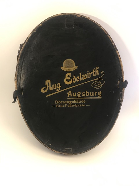 1920 YILLAR ALMAN AUG EDELWİRTH MELON İPEK SİLİNDİR ACILIR KAPANIR ŞAPKA ORJİNAL KUTUSUNDA