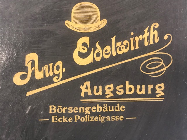 1920 YILLAR ALMAN AUG EDELWİRTH MELON İPEK SİLİNDİR ACILIR KAPANIR ŞAPKA ORJİNAL KUTUSUNDA