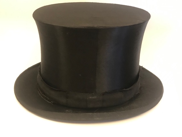 1920 YILLAR ALMAN AUG EDELWİRTH MELON İPEK SİLİNDİR ACILIR KAPANIR ŞAPKA ORJİNAL KUTUSUNDA