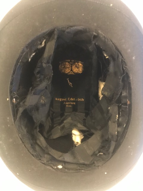 1920 YILLAR ALMAN AUG EDELWİRTH MELON İPEK SİLİNDİR ACILIR KAPANIR ŞAPKA ORJİNAL KUTUSUNDA