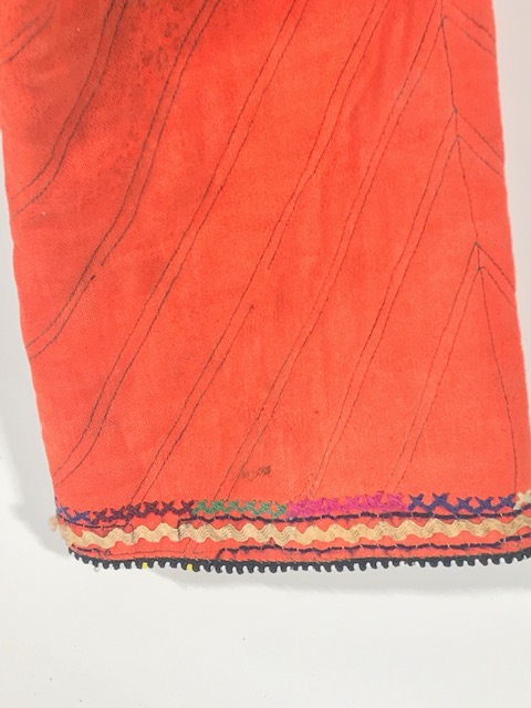 OSMANLI NAR KIRMIZI YÖRÜK TAMAMI KOMPLE İŞİ EL DOKUMA EL İŞİ KENARLAR İŞLİ CEPKEN 