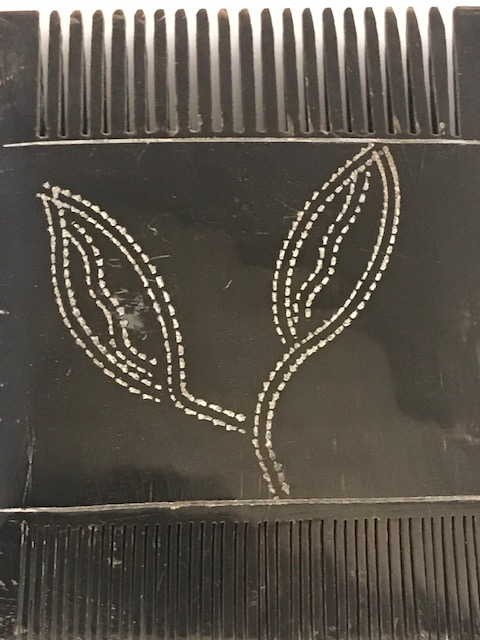 OSMANLI İŞLİ HAMAM TARAGI SIK SEYREK DİŞ KEMİKDEN EL YAPIM TARAK