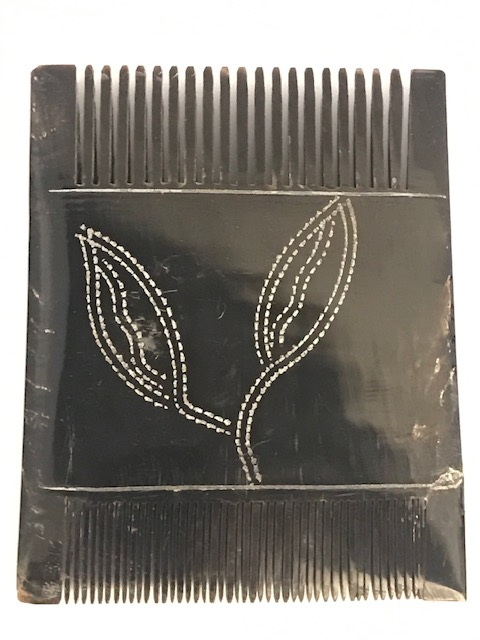 OSMANLI İŞLİ HAMAM TARAGI SIK SEYREK DİŞ KEMİKDEN EL YAPIM TARAK