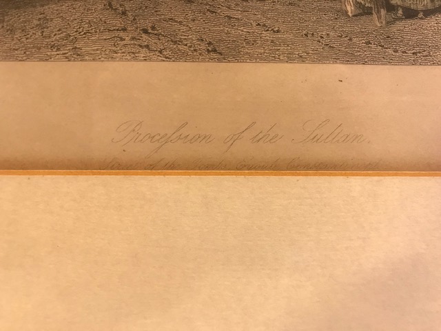 CONSTANTİNOPLE OSMALI SULTAN EYUP SULTAN CAMİİ YE GELİŞİ GRAVUR BASKI THOMAS  ALLOM G.PRESBURY