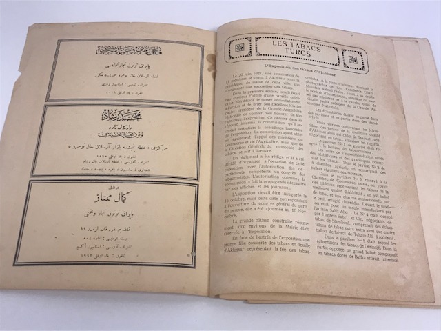 TURK TUTUNLERİ MECMUASI  OSMANLICA BASIM TÜRKİYEDE TÜTÜN HAKKINDA TÜM BİLGİLER ALAN SATAN TUCCARLAR