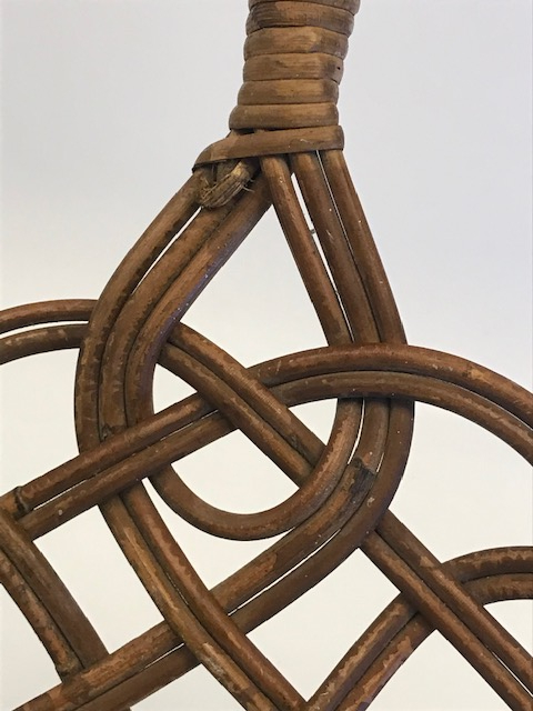 1950 PAT PAT HALI DÖVECEGİ AHŞAP EL YAPIM BAMBUDAN YAPILMA 