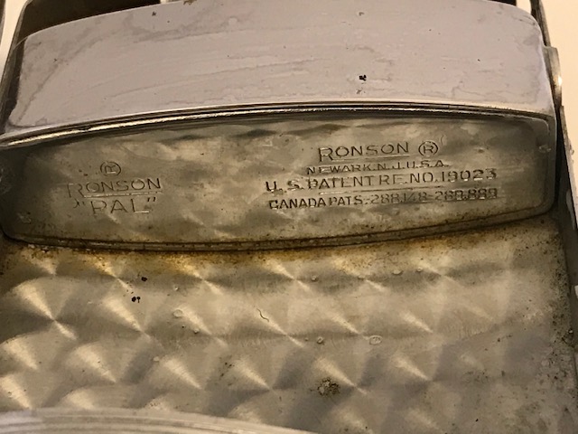 1950 USA  RONSON PAL COMBO MİNELİ TABAKA VE CAKMAK 