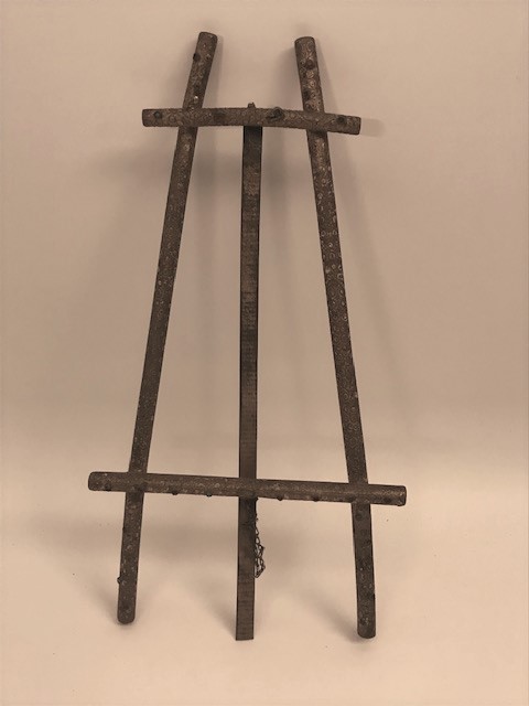 ŞOVALE FORMUNDA PİRİNC RESİM  CERCEVESİ ÜZERİ TAŞ SÜSLEMELİ EL YAPIM 1930