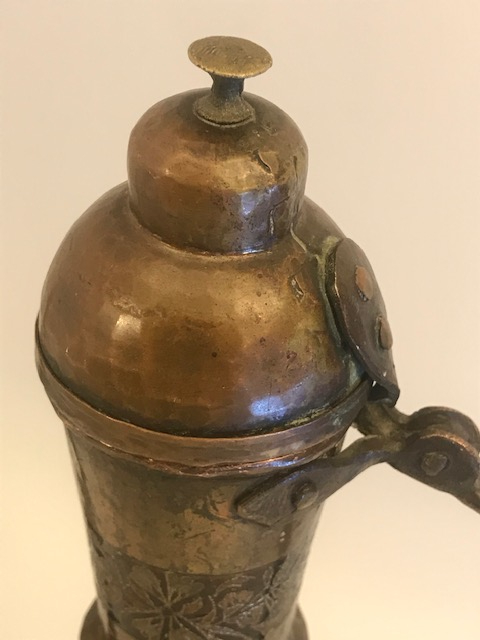 1960 ÜZERİ  KALEM İŞLİ BAKIR İBRİK ERZİNCAN İŞİ