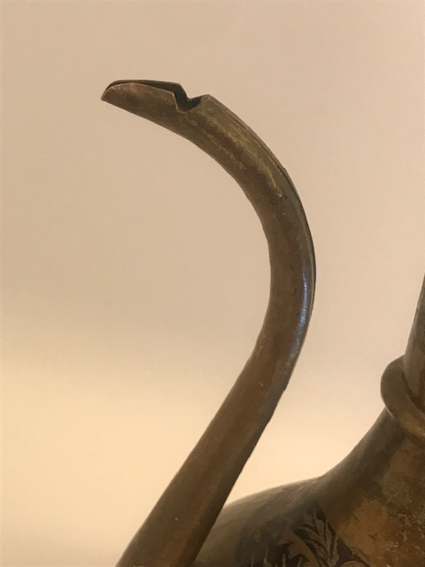 1960 ÜZERİ  KALEM İŞLİ BAKIR İBRİK ERZİNCAN İŞİ