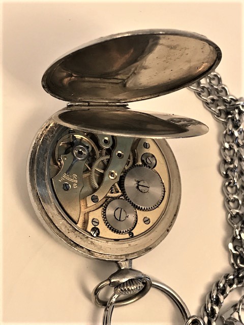 MEKANİK KURMALI AERA FRANSIZ  EMAYE KADRAN CİFT KAPAKLI PİRİNC SARI TAŞLI MAKİNE SORUNSUZ KÖSTEKLİ CEP SAATİ