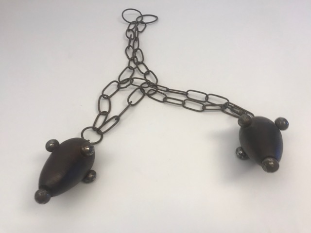 OSMANLI ZİNCİRLİ CİFT GÜRZ CAFERİ TEKKE ZİKİR DE KULLANILAN KAMCI DİNİ OBJE 2 ADET