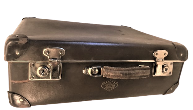 SEYEHAT İÇİN KAZETO CEKOSLOVAK MALI ORTA BOY KİLİTLİ BAVUL