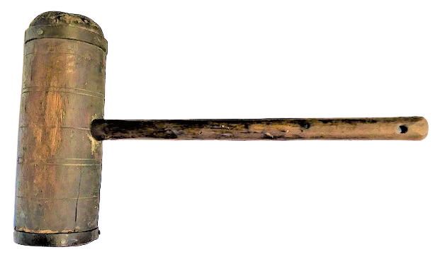 OSMANLI AHŞAP BÜYÜK BOY BAKIRCI ŞEKİL VERME DOVME USTA TOKMAGI 