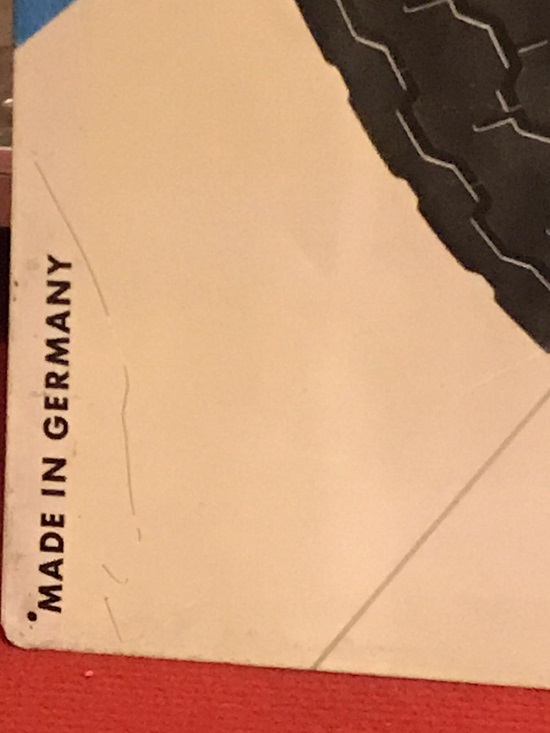 BÜYÜK BOY TENEKE OTO LASTİK METZELER MUNCHEN REKLAMI ALMAN MALI