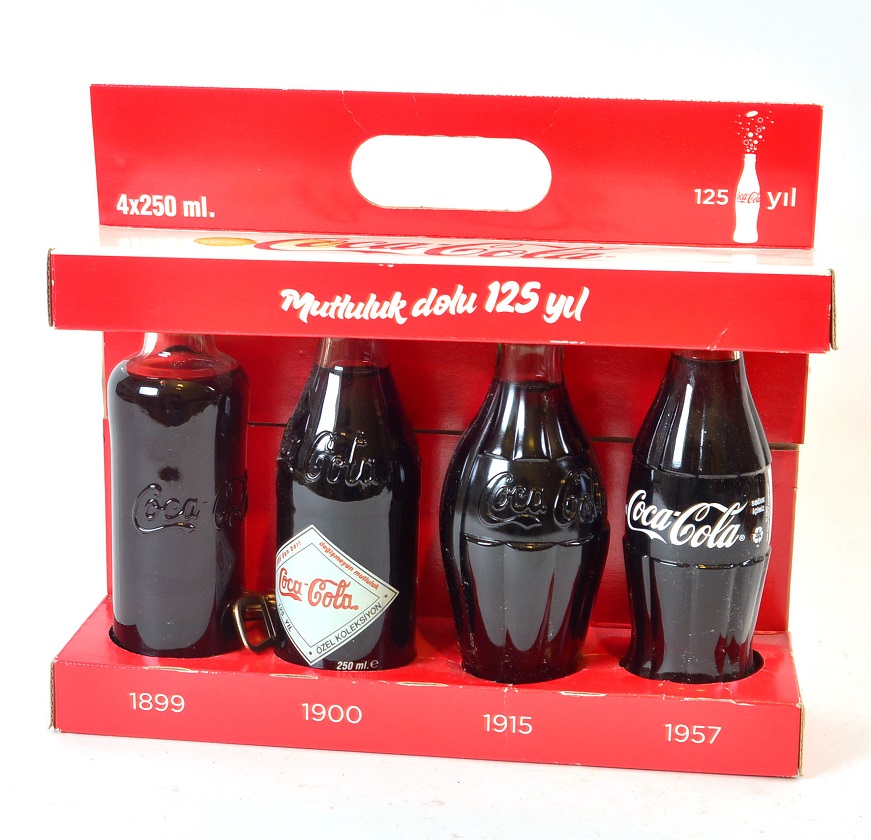 MUTLULUK DOLU 125 YIL ANISINA HATIRA KOLEKSİYON 4 LÜ COCA COLA ACILMAMIŞ