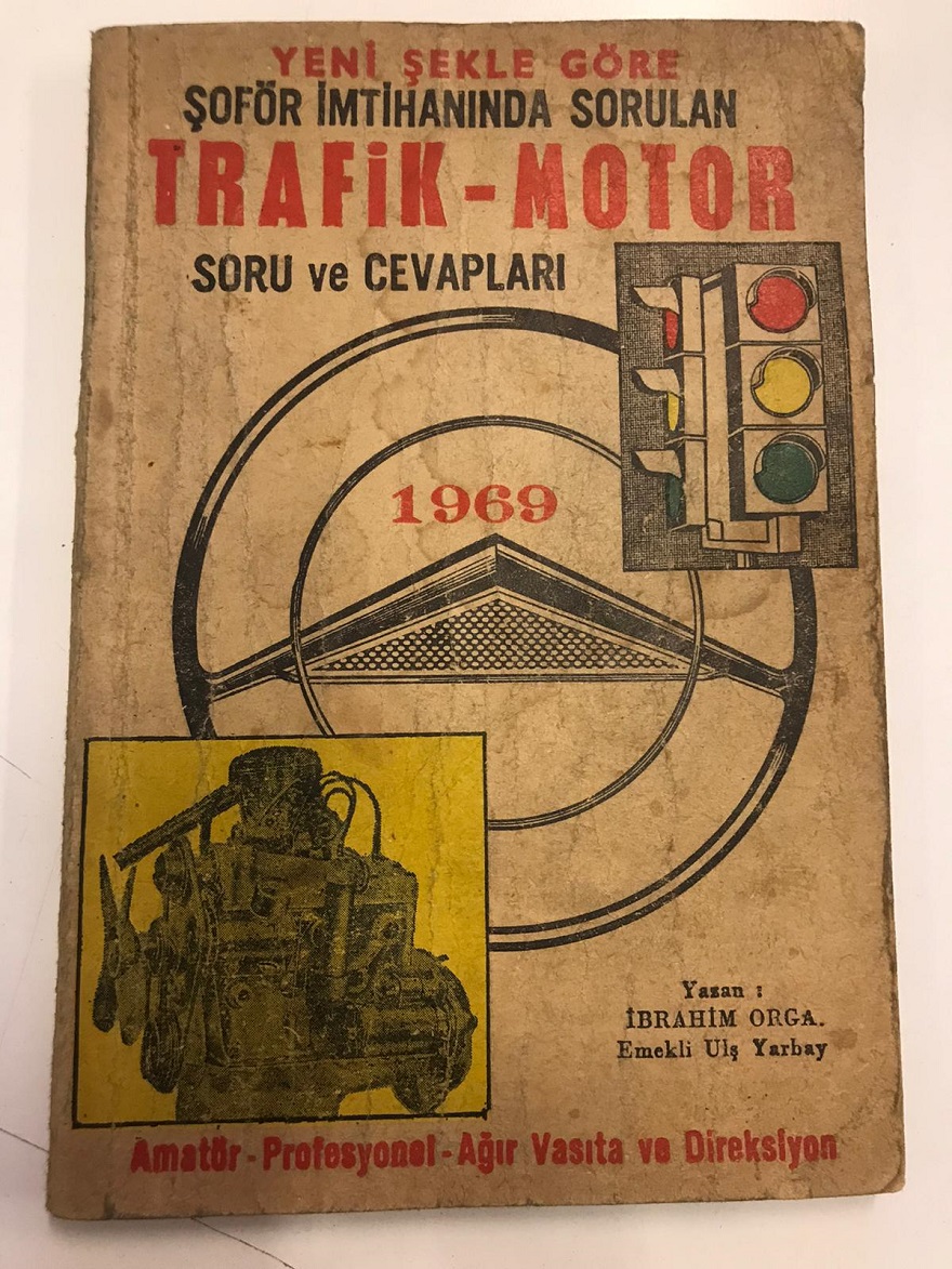 1969 TRAFİK MOTOR ŞÖFÖR İMTAHANINDA SORULAN  SORU VE CEVAPLAR TRAFİK İMTİHAN KİTABI