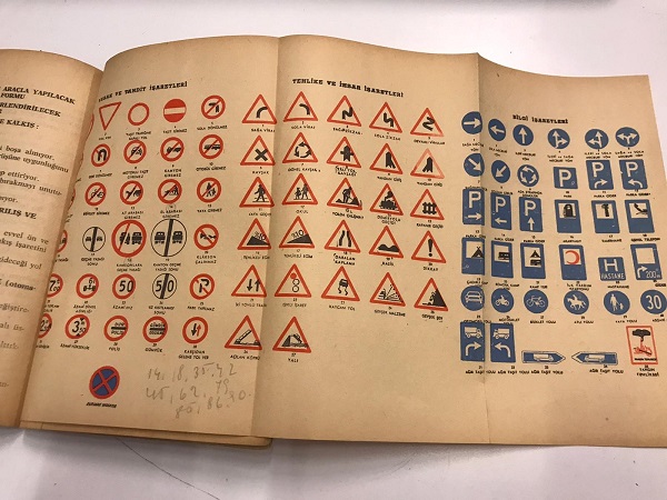 1969 TRAFİK MOTOR ŞÖFÖR İMTAHANINDA SORULAN  SORU VE CEVAPLAR TRAFİK İMTİHAN KİTABI