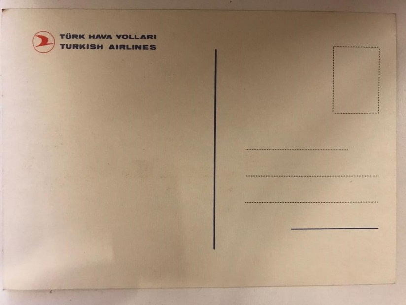 TÜRK HAVA YOLLARI DC 9 TİPİ HALİC İSİMLİ UCAK THY KARTPOSTAL