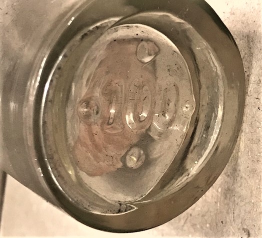 OSMANLI ŞİŞE 4 DİLDE YAZILMIŞ ETİKETLİ CAM MANTAR KAPAKLI İLAC ŞİŞESİ 100 CC 