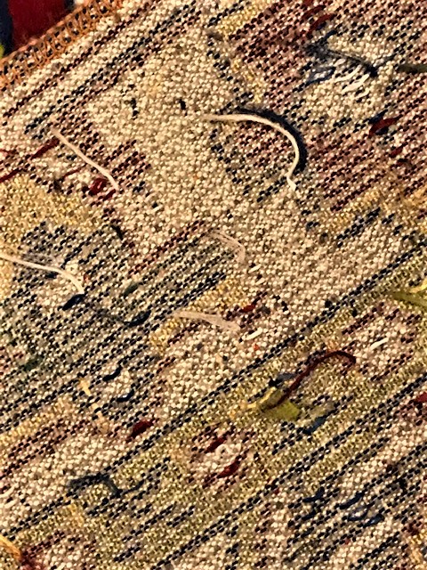 1920 Lİ YILLAR CANLI COK RENK SACAKLI NAMAZLIK MEKKE VE CENNET TASVİRLİ SAGLAM SORUNSUZ TEZGAH EL DOKUMA KOLEKSİYON 