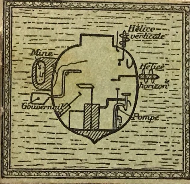 EGİTİM KÜLTÜRÜ SOUS MARİN 1900 YILLARDA BON POINT FRANSADA OKULDA SINIFDA BAŞARI GÖSTEREN TALEBELERE VERİLEN KART 