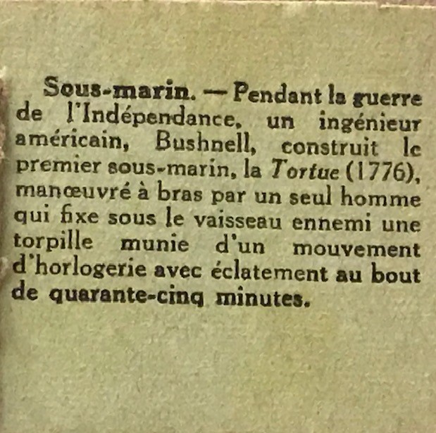 EGİTİM KÜLTÜRÜ SOUS MARİN 1900 YILLARDA BON POINT FRANSADA OKULDA SINIFDA BAŞARI GÖSTEREN TALEBELERE VERİLEN KART 