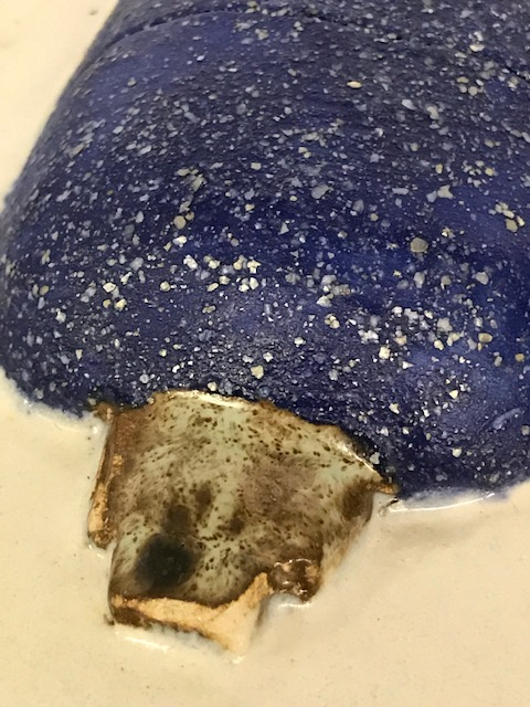 SERAMİK PANO ÜZERİNE 3 ADET KABARTMA RENKLİ BÖCEKLER SANATCI CALIŞMASI 20X29 CM ÖLCÜLERDE