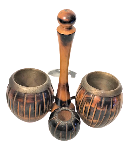 60 LI YILLAR AHŞAP FICILARDAN  SIGARA KİBRİT KOYMA VE METAL KULLÜK 