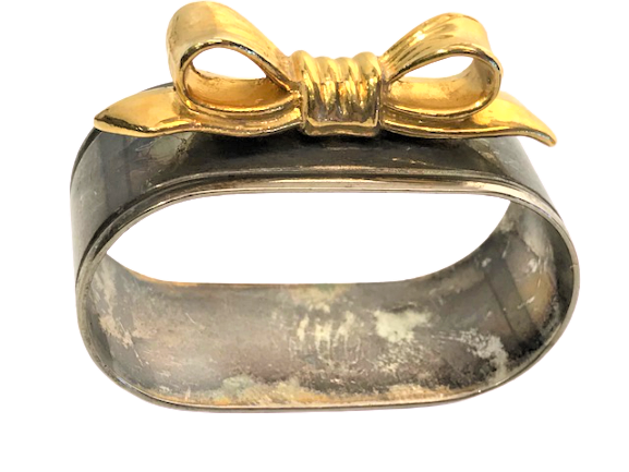 2 ADET ALTIN VE GÜMÜŞ KAPLAMALI PECETE YÜZÜGÜ İKRAM  SERVİS 