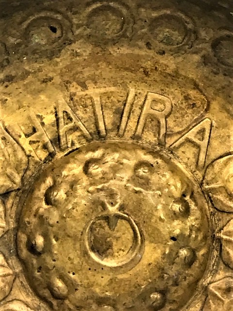 AY YILDIZ LALE MÖTİFLİ PİRİNC EL DÖGME  HAMAM TASI 