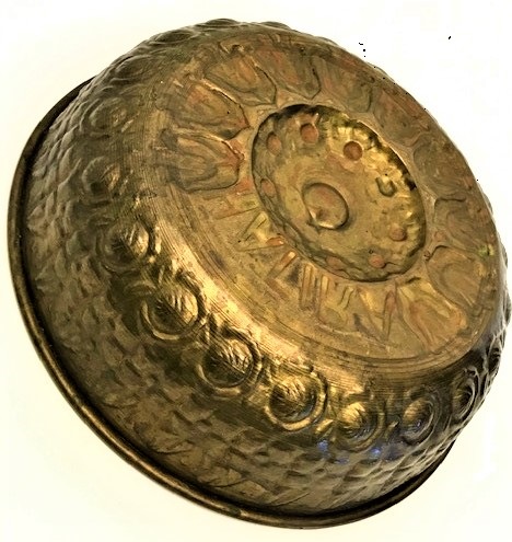 AY YILDIZ LALE MÖTİFLİ PİRİNC EL DÖGME  HAMAM TASI 